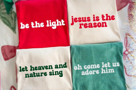 Christian Christmas PNG Bundle, Be the Light