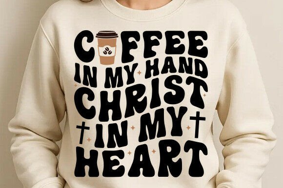 Christian Fall SVG: Coffee and Jesus Graphics for T-Shirt Designs