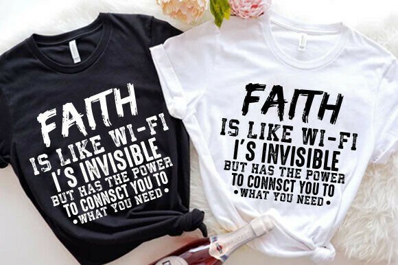 Christian SVG: Funny Wifi Religion Graphics for T-Shirt Designs