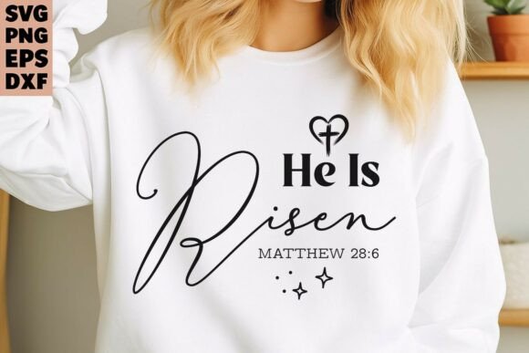 Easter Christian Bible Verse SVG for Graphics & T-Shirt Designs