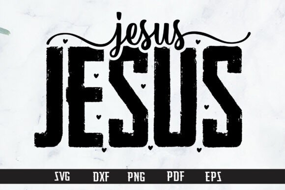 JESUS SVG PNG: Graphics for T-Shirt Designs & Branding