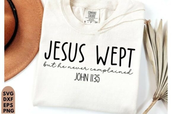 Jesus Wept SVG PNG: Minimalist Graphics for T-Shirt Designs