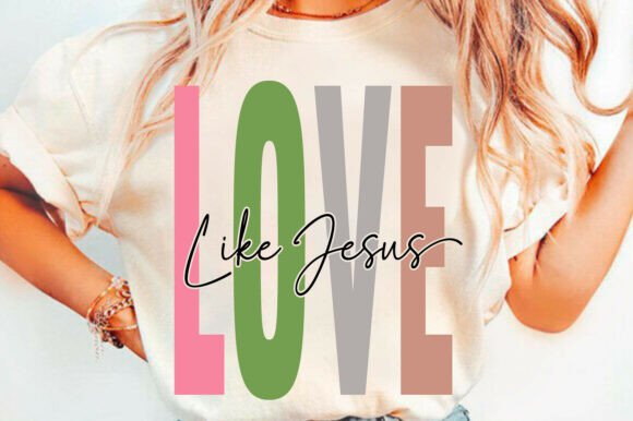 Love Like Jesus SVG: Christian T-Shirt Graphics for Publishers
