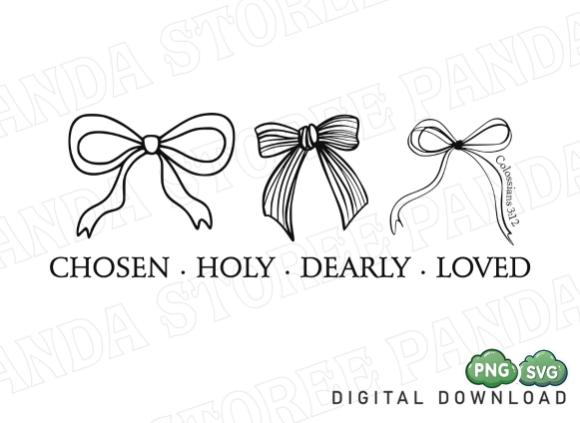 Minimalist Christian Bow SVG Bible Verse Graphics & T-Shirt Designs