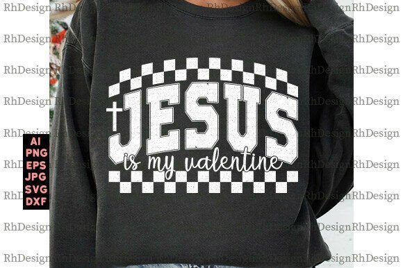 Retro Jesus is My Valentine SVG Hello