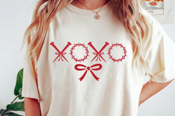 XOXO Christian Valentines PNG Graphics for T-Shirt Designs